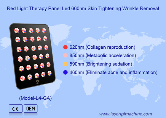 660nm 850nm LED Terapia de pele acne de clareamento Tratamento Painel de luz vermelha