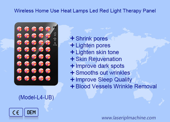 Painel de luz LED portátil sem fio 620 nm Terapia de luz LED Melhora do sono