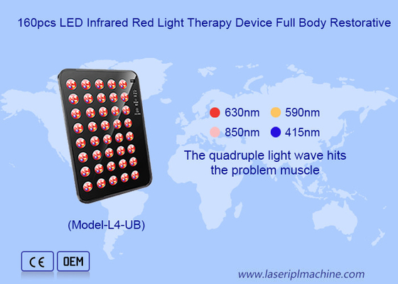 160pcs LED Rejuvenescimento Facial Branqueamento da Pele LED Infravermelho Dispositivo de Terapia de Luz Vermelha