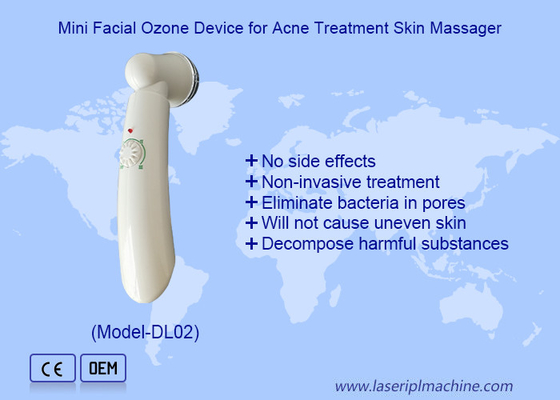 Mini aparelho de ozono facial para uso doméstico Tratamento de acne Massagista de pele