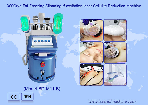 360 Cryo Vacuum RF Lipo Laser 6 em 1 gordura congelação máquina de perda de peso emagrecimento corporal