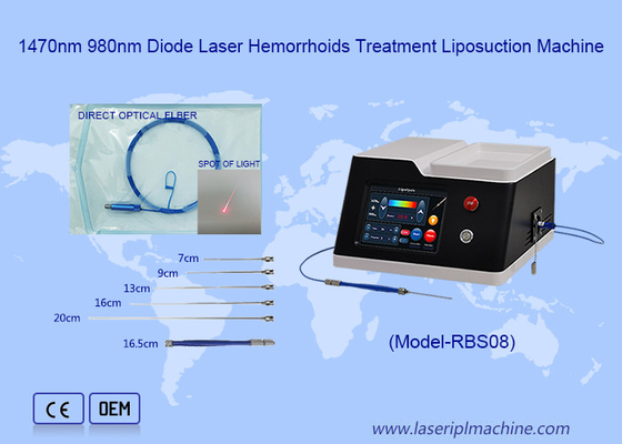 980nm 1470nm Laser de Diodo Semicondutor Para Lipólise Injeção de Emagrecimento