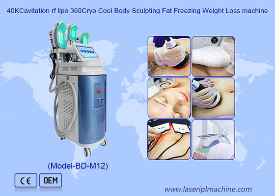 40K Cavitação RF Lipo 360 Cryo Cool Corpo Esculpindo Gordura Congelamento Máquina de Perda de Peso