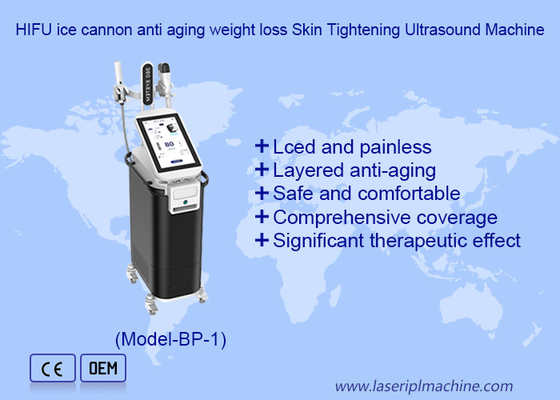 HIFU Máquina de remoção de rugas V-Line Ice Cryo Ultrasound Skin Rejuvenation Machine