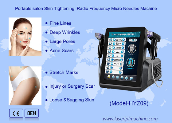 Máquina de microneedling de radiofrequência portátil para apressar a pele