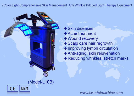 7Colour Light Complete Skin Management Anti-rugas Pdt Equipamento de Terapia de Luz Led