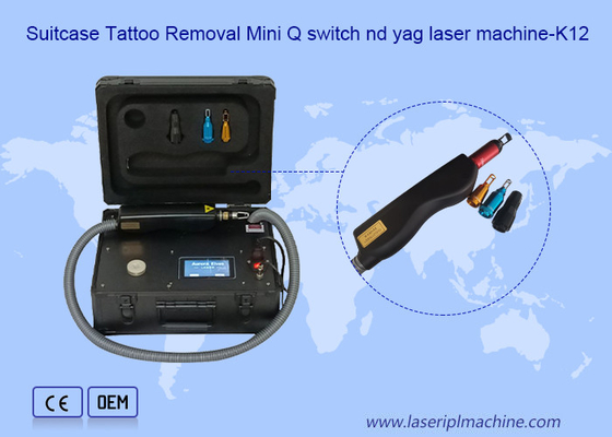 1320nm 10ns Maleta Q Switch Nd Yag Máquina de remoção de pigmento de laser de tatuagem