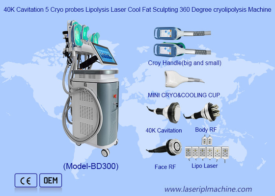 40k Cavitação RF Perda de Peso Esculpindo 360 Máquina de Cryolipolysis