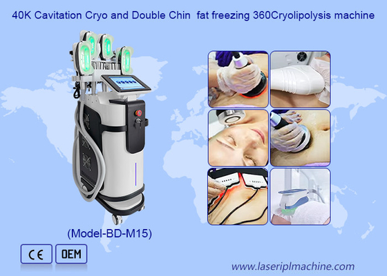 5 in1 Criolipólise Redução de Celulite Duplo Chin 360 Graus Cryo Machine