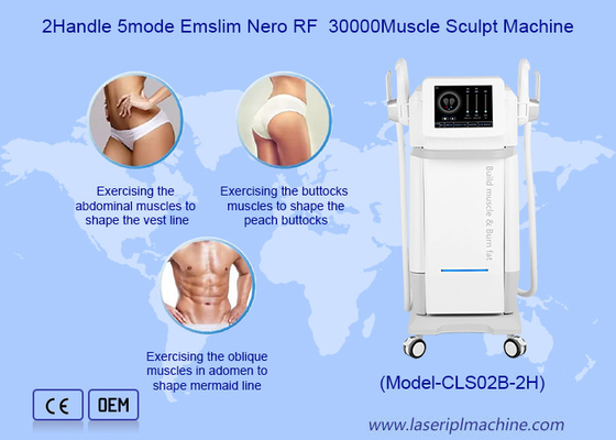 2 Modo de manipulação 5 Electro Magnetic body Slim Nero RF 30000 Máquina de queima de gordura de escultura muscular