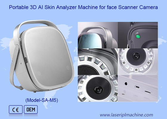 Máquina de Análise de Pele 3D AI portátil para Câmera de Escaneamento Facial