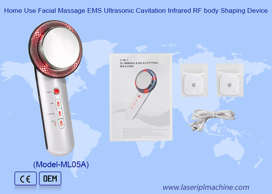 Massagem Facial Ems Cavitação Ultrassônica Infravermelha RF Dispositivo de Formação Corporal