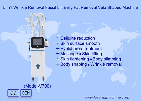 Máquina de remoção de rugas 5 In1 de remoção de gordura da barriga em forma de vela