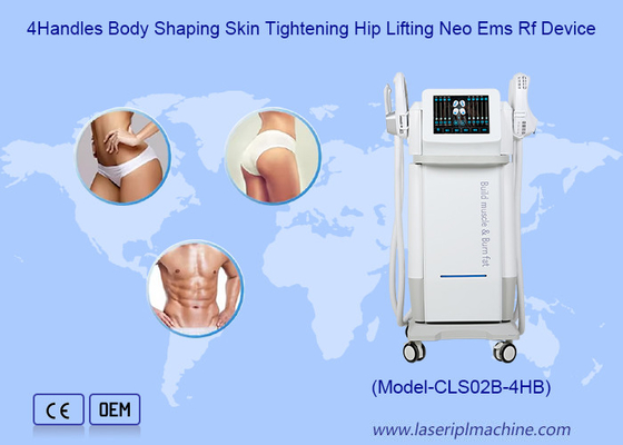 4 Mãos Formação do corpo Aprietação da pele Elevação de quadril Neo Ems Rf Dispositivo de estimulação muscular