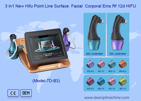 8 cartuchos 10000 tiros Ultra Micro Pulsed Ultrasonic Ems RF 12D Hifu Machine