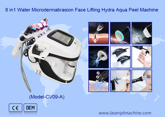 8 em 1 Limpeza Profunda Face Lifting Multifuncional Rf Microdermabrasion Hydro Facial Machine