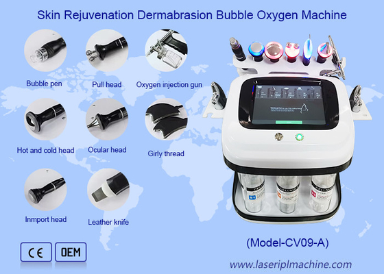 Rejuvenescimento da pele Microdermabrasion Bolhas de oxigênio Rf Hydro Aqua Peeling Machine