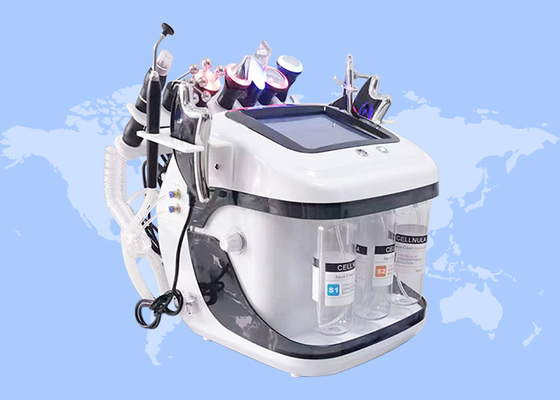 Limpeza facial remoção de pintas negras peeling a jato de água oxigênio RF Hydro Microdermabrasion Machine