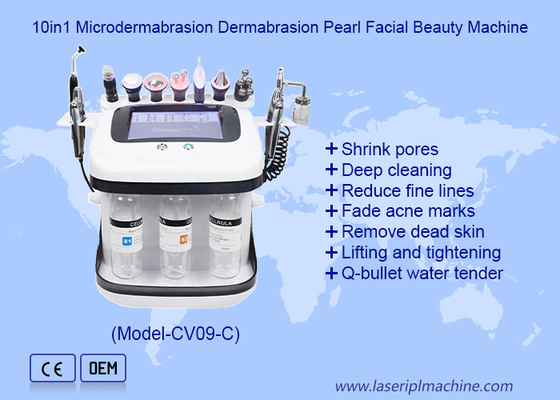 Cuidados faciais Aqua Peel RF Jet de oxigênio Hydro Microdermabrasion Machine para limpeza profunda