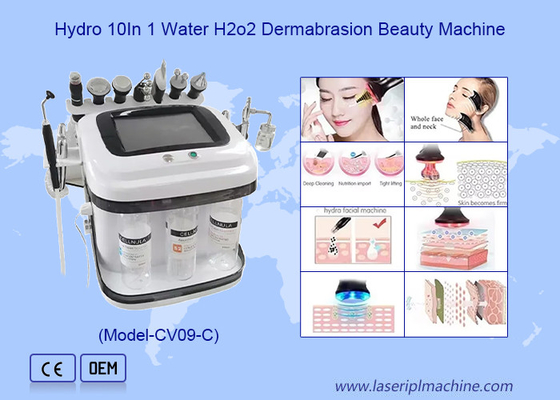 Limpeza facial remoção de pintas negras peeling a jato de água oxigênio RF Hydro Microdermabrasion Machine