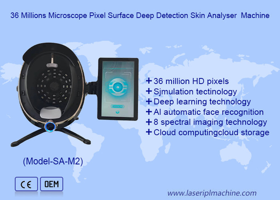 Máquina de Análise de Pele de Detecção Profunda de Superfície de 36 Milhões de Microscópios de Pixéis