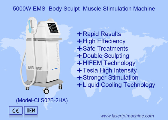 2 Mãos EMS Perda de peso Construir músculo HI EMT Máquina de estimulação muscular profunda