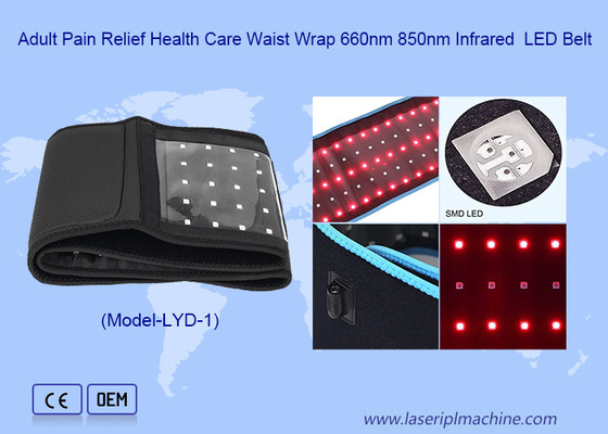 660nm 850nm Wearable Wrap Deep Infrared Light Fisioterapia Cinturão LED para alívio da dor