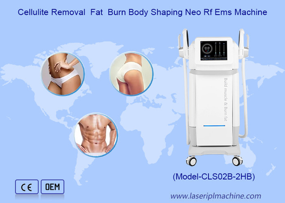2 Mãos RF EMS Corpo emagrecimento músculo profundo estimula HI EMT máquina