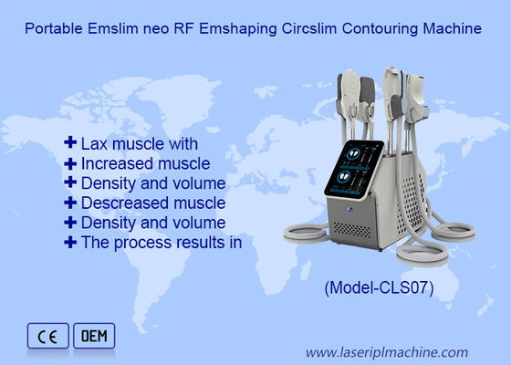 Não invasivo 4 alças Hi Emt Body Slimming Fat Burner Rf Ems Máquina de escultura muscular