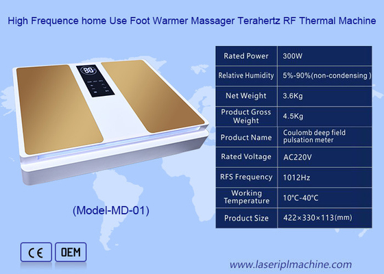 Tratamento da dor no pé e da terapia de pé pemf e terahertz