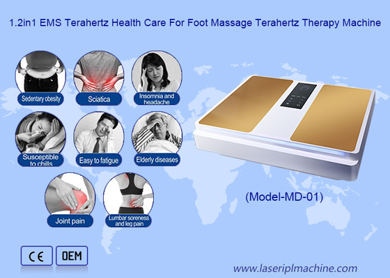 2in1 EMS Terahertz Cuidados de Saúde Para Massagem de Pés Máquina de Terapia Terahertz
