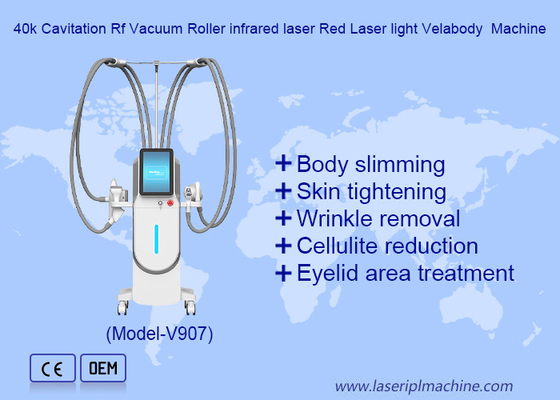 360 Vacuo Rotativo RF 40K Cavitação para Corpo Conformando Máquina de Remoção de Gordura da Barriga Velaslim