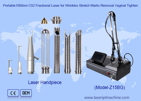 Laser de CO2 fracionado de 40W 10600nm para remoção de acne