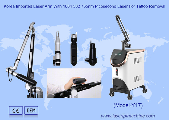 450ps 750pcs Máquina de beleza Pico Laser para remoção de tatuagem Picosecond Laser