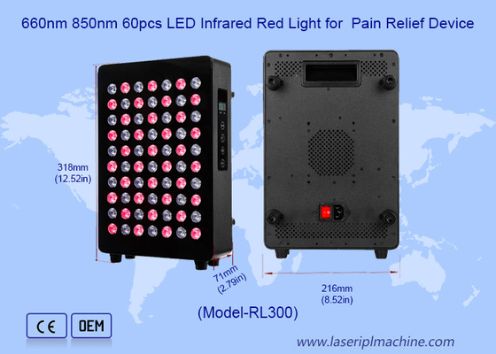 480nm 630nm 660nm 810nm 830nm 850nm 940nm Painéis de terapia de luz vermelha