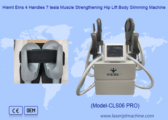 Máquina de Escultura Corporal HIEMT Estimulador Muscular Eletromagnético para Construção Muscular com 4 Manípulos