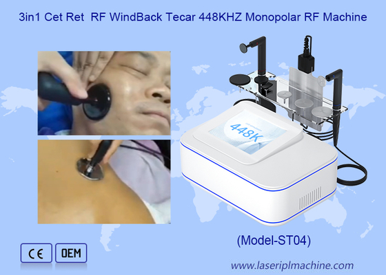 448khz Cet Ret Resistivo RF de alívio da dor Tecar máquina de terapia