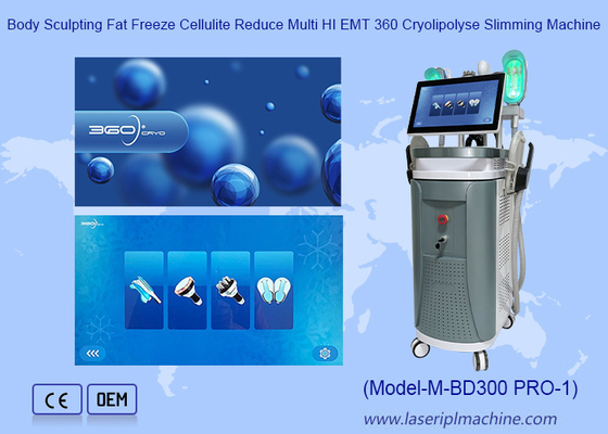 360 Cryo Plus 40K RF Vacuum EMS Perda de Peso Pele Apertar 360 Cryolipolysis E Emslim