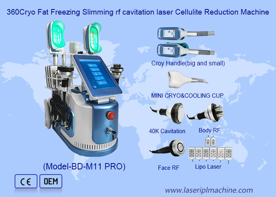 Máquina refrigerando multifuncional do emagrecimento do corpo de Cryolipolysis para o salão de beleza