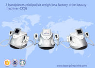Equipamento CR02 da beleza da perda de peso da máquina do emagrecimento de 3 Handpieces Cryolipolysis
