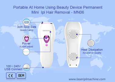 Remoção home portátil clara pulsada intensa do enrugamento do rejuvenescimento da pele do dispositivo da beleza do uso