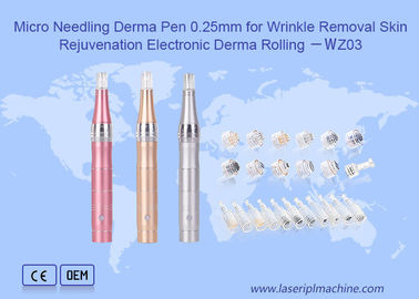 Micro Agulha Derma Pen para remoção de rugas Rejuvenescimento da pele Derma Electronic Rolling