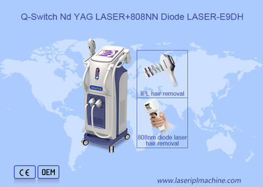 Máquina de beleza de remoção de cabelo a laser de diodo IPL 808nm multifunção