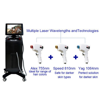 Canal de microfone 4D 1600w 808 Máquina de remoção de pelos a laser de diodo Y9 Pro