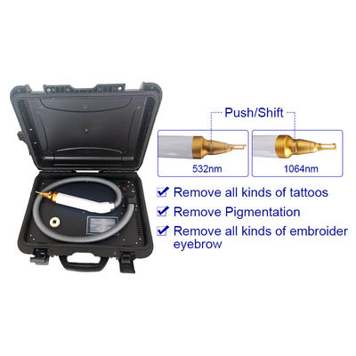 Trolley Case 1064nm 532nm 1320nm Q Switch Nd Yag Máquina de remoção de tatuagens a laser