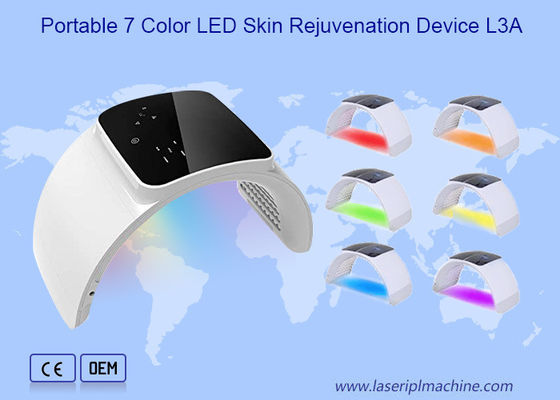 Máquina de fototerapia LED ABS de 7 cores 30W para cuidados com a pele