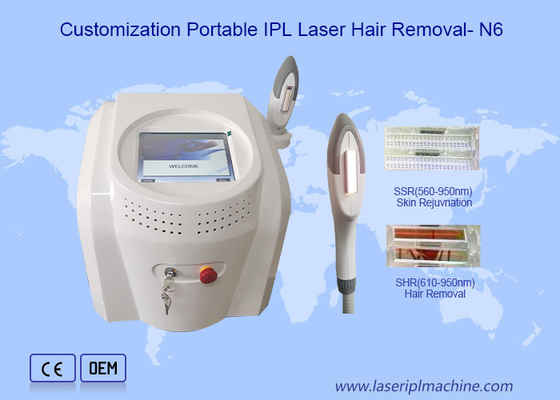 Máquina portátil de remoção de pelos a laser de luz pulsada