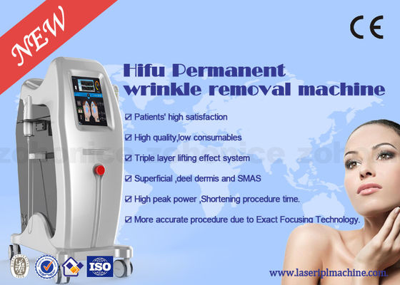 Bom preço vertical focalizado alta intensidade da máquina do ultra-som do Anti-enrugamento com 3 cabeças on-line