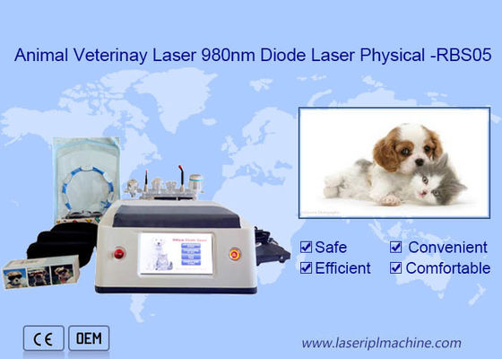 Bom preço Função multifuncional branca da máquina portátil animal do laser do diodo 980nm do uso on-line
