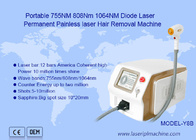 Máquina portátil 808nm da beleza da remoção do cabelo do laser do diodo do poder superior